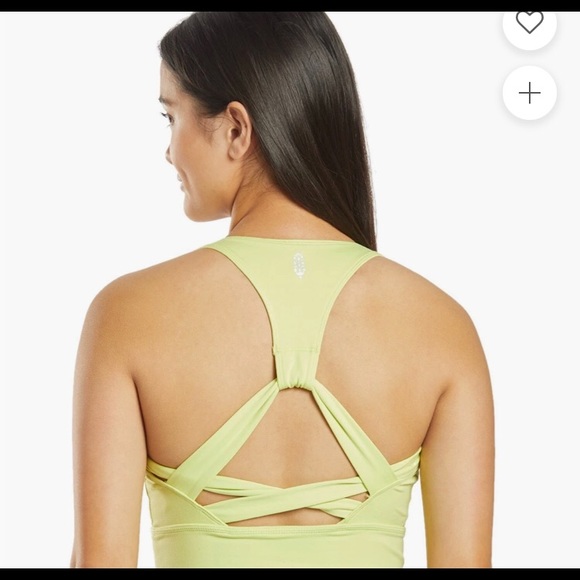 NWT! Free People Movement Synergy Key Lime Bra S - Picture 4 of 5